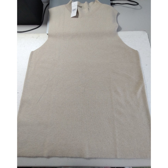 Ann Taylor Woman NEW Tan Soft Knit Sweater Sleeveless Tank Top Size XXL Pullover - Picture 5 of 8